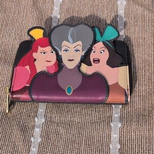 Loungefly Disney Villains Wallet - Black, Purple, and Red